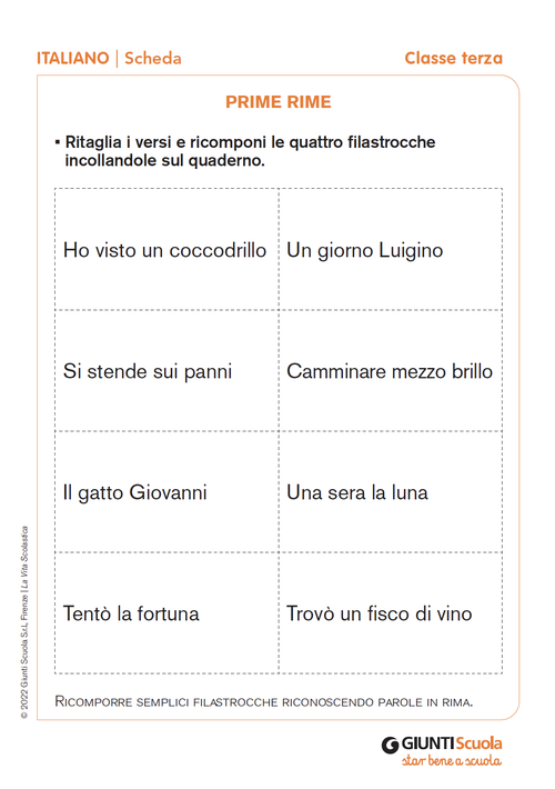 Prime rime | Giunti Scuola Prime rime | Giunti Scuola