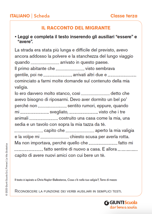 Il racconto del migrante | Giunti Scuola Il racconto del migrante | Giunti Scuola