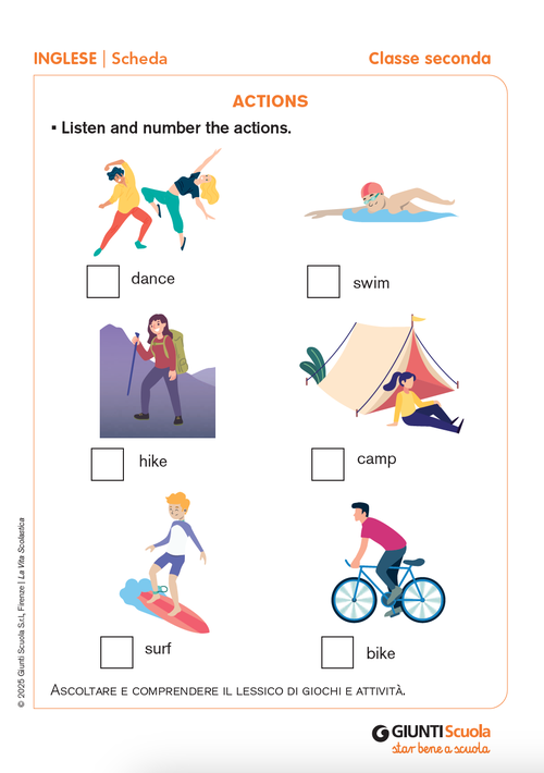 Actions | Giunti Scuola