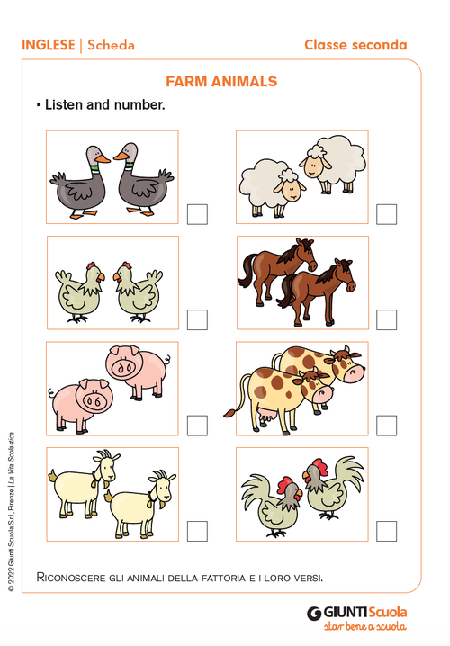 Farm animals | Giunti Scuola Farm animals | Giunti Scuola