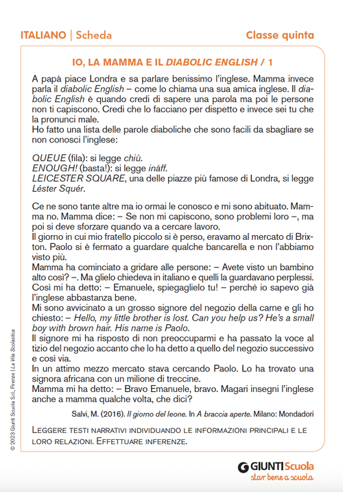 Io, la mamma e il diabolic English 1/2 | Giunti Scuola