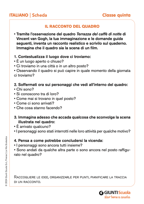 Il racconto del quadro | Giunti Scuola Il racconto del quadro | Giunti Scuola