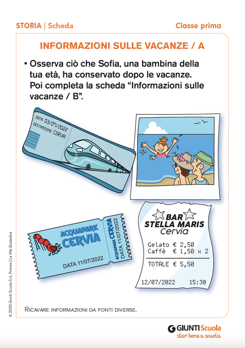 Informazioni sulle vacanze / A | Giunti Scuola Informazioni sulle vacanze / A | Giunti Scuola