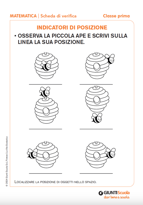 Indicatori di posizione | Giunti Scuola