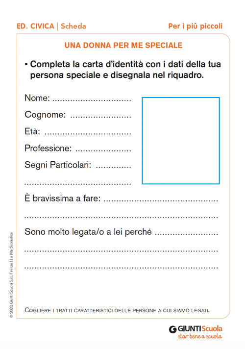Una donna per me speciale | Giunti Scuola