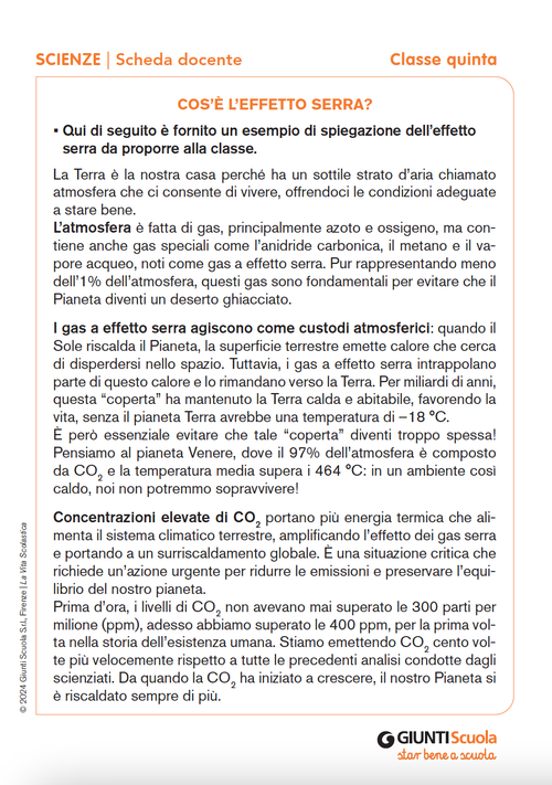 Cos’è l’effetto serra? | Giunti Scuola Cos’è l’effetto serra? | Giunti Scuola