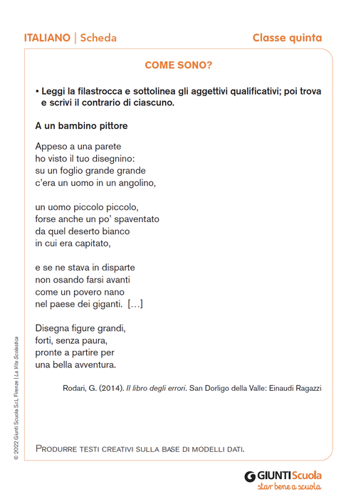 Come sono? | Giunti Scuola Come sono? | Giunti Scuola