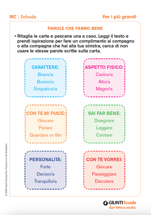 Parole che fanno bene | Giunti Scuola Parole che fanno bene | Giunti Scuola