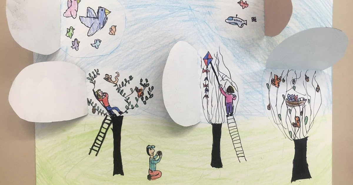 diverse tecniche di disegno per bambini