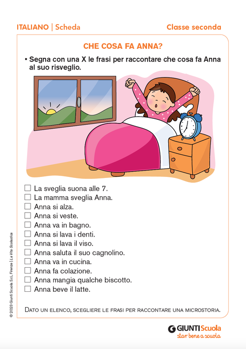 Che cosa fa Anna? | Giunti Scuola Che cosa fa Anna? | Giunti Scuola