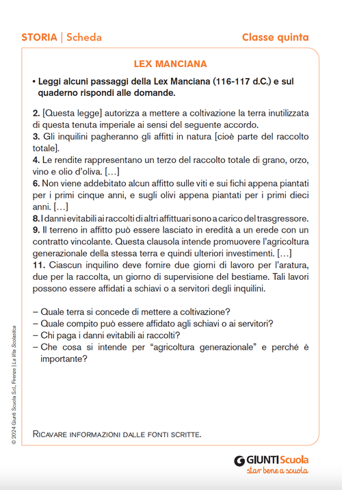 Lex Manciana | Giunti Scuola Lex Manciana | Giunti Scuola
