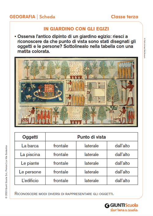 In giardino con gli Egizi | Giunti Scuola