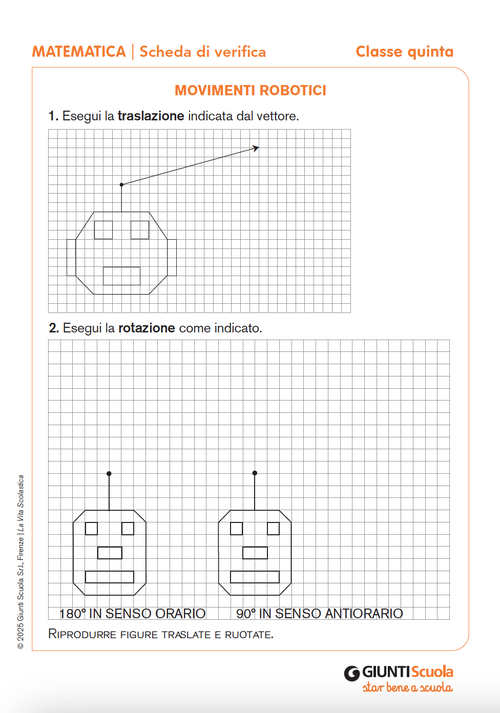 Movimenti robotici | Giunti Scuola Movimenti robotici | Giunti Scuola