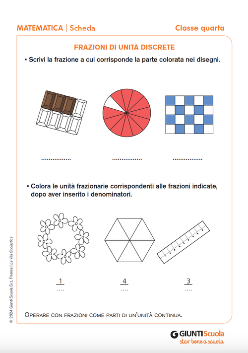 Frazioni di unità discrete | Giunti Scuola