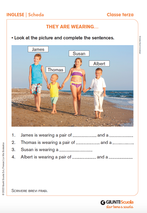 They are wearing... | Giunti Scuola They are wearing... | Giunti Scuola