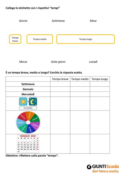 Riflettiamo sulla parola tempo | Giunti Scuola