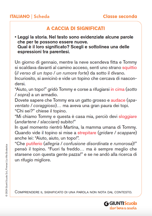A caccia di significati | Giunti Scuola A caccia di significati | Giunti Scuola