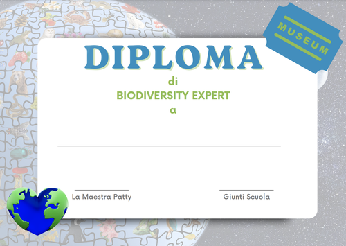 Diploma di Biodiversity Expert | Maestra Patty | Giunti Scuola Diploma di Biodiversity Expert | Maestra Patty | Giunti Scuola