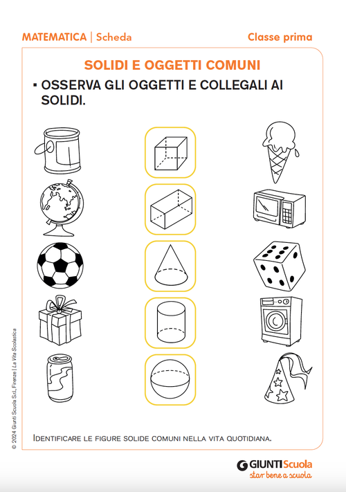 Solidi e oggetti comuni | Giunti Scuola Solidi e oggetti comuni | Giunti Scuola