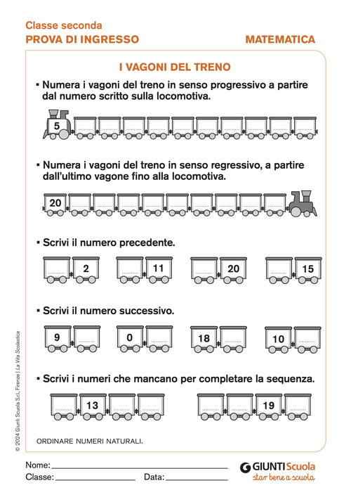I vagoni del treno | Giunti Scuola I vagoni del treno | Giunti Scuola