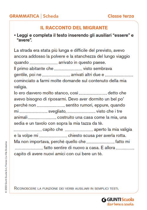 Il racconto del migrante | Giunti Scuola Il racconto del migrante | Giunti Scuola