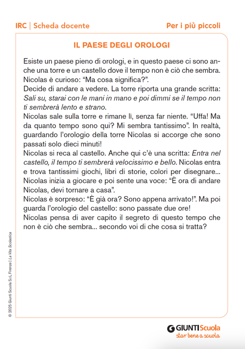 Il paese degli orologi | Giunti Scuola Il paese degli orologi | Giunti Scuola