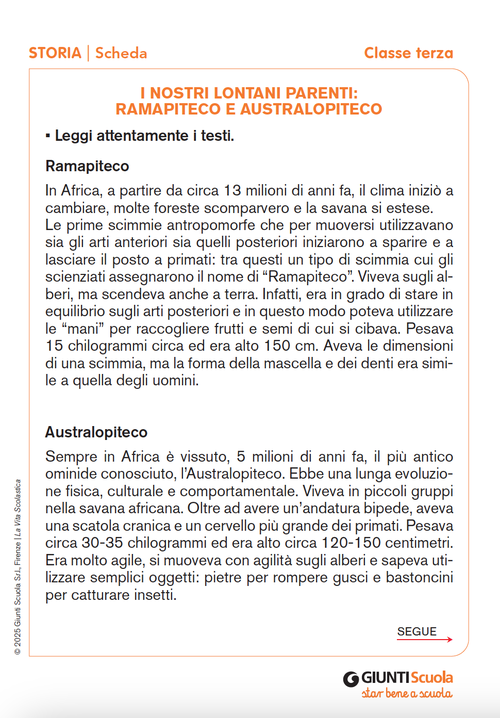 I nostri lontani parenti | Giunti Scuola I nostri lontani parenti | Giunti Scuola
