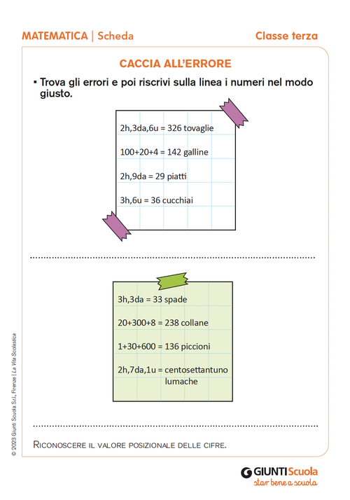 Caccia all'errore | Giunti Scuola Caccia all'errore | Giunti Scuola