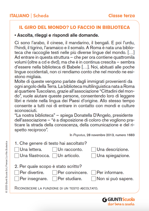 Il giro del mondo? Lo faccio in biblioteca | Giunti Scuola Il giro del mondo? Lo faccio in biblioteca | Giunti Scuola