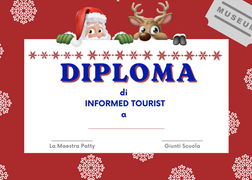 Diploma di Informed Tourist | Maestra Patty | Giunti Scuola Diploma di Informed Tourist | Maestra Patty | Giunti Scuola