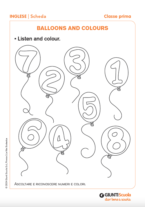 Balloons and colours | Giunti Scuola