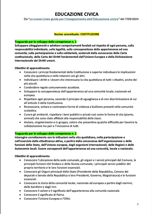 Educazione civica 2024-2025: traguardi e obiettivi | Giunti Scuola