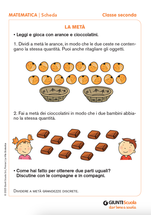 La metà | Giunti Scuola La metà | Giunti Scuola