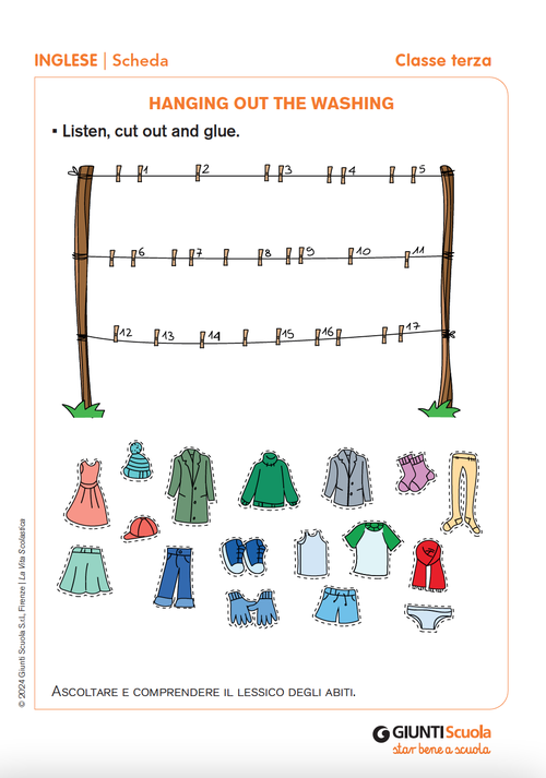 Hanging out the washing | Giunti Scuola Hanging out the washing | Giunti Scuola