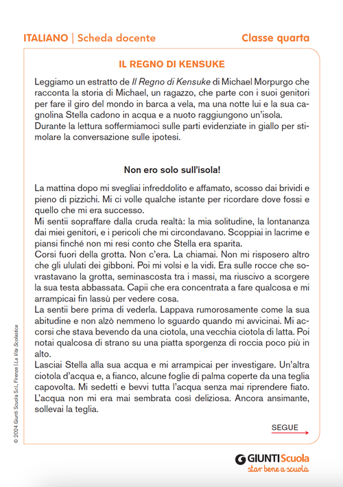 Il regno di Kensuke | Giunti Scuola