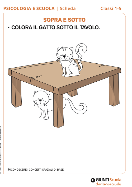 Sopra e sotto | Giunti Scuola