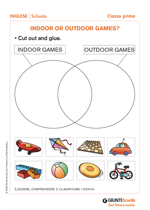 Indoor or outdoor games? | Giunti Scuola Indoor or outdoor games? | Giunti Scuola