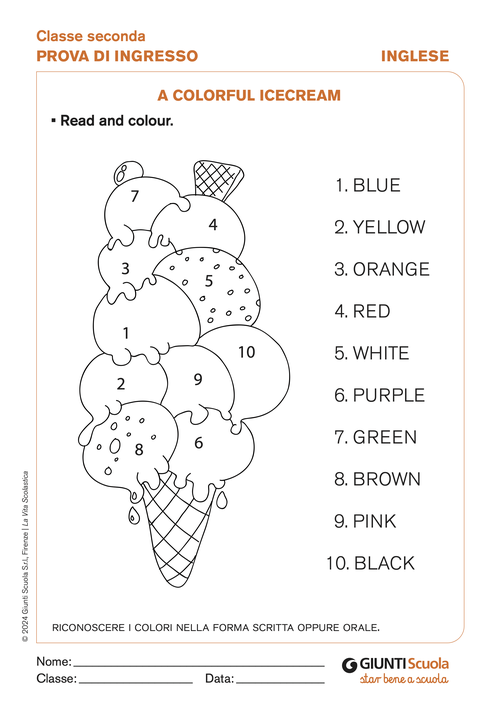 A colourful icecream | Giunti Scuola