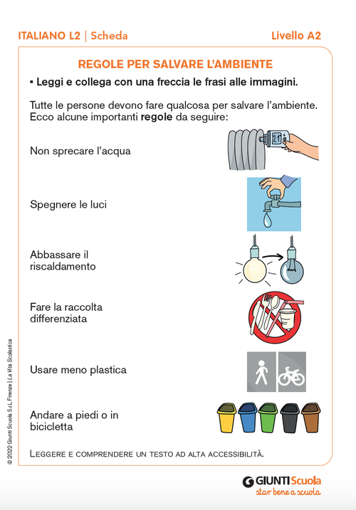 Regole per salvare l'ambiente | Giunti Scuola Regole per salvare l'ambiente | Giunti Scuola