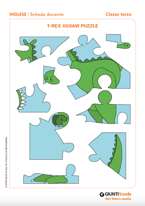 T-Rex jigsaw puzzle | Giunti Scuola