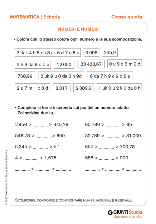 Numeri e numeri | Giunti Scuola