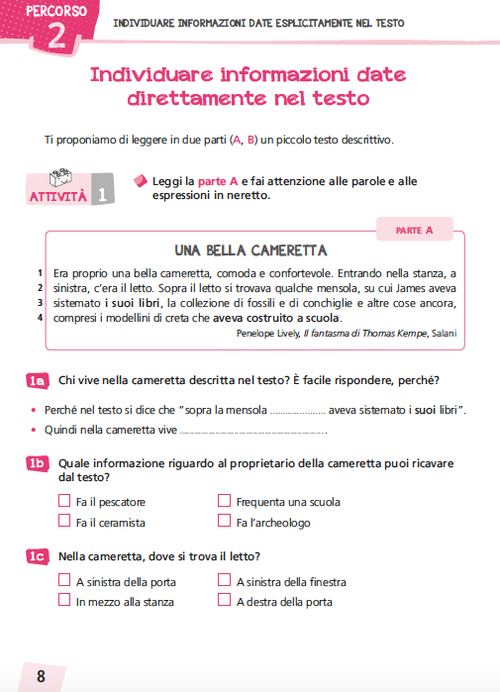 Individuare informazioni | Invalsi V | Giunti Scuola Individuare informazioni | Invalsi V | Giunti Scuola