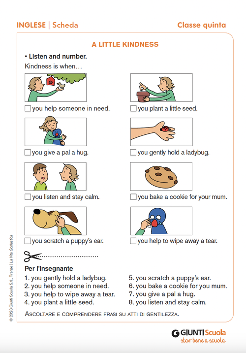 A little kindness | Giunti Scuola A little kindness | Giunti Scuola