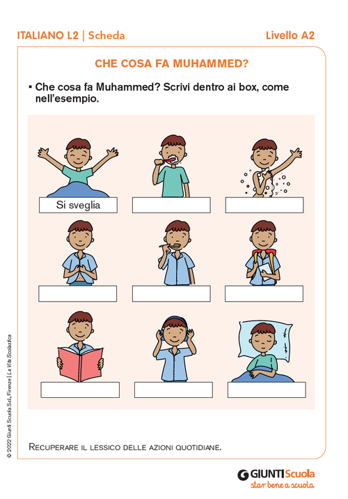 Che cosa fa Muhammed? | Giunti Scuola Che cosa fa Muhammed? | Giunti Scuola