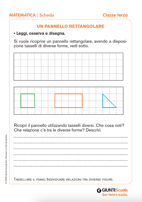 Un pannello rettangolare | Giunti Scuola Un pannello rettangolare | Giunti Scuola