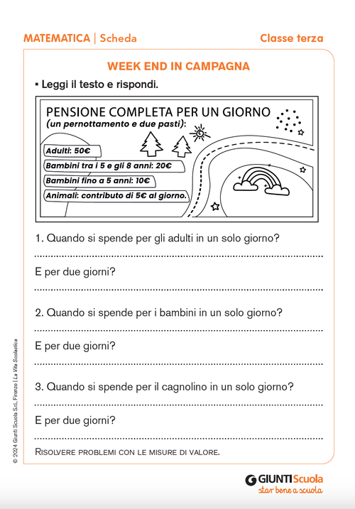 Weekend in campagna | Giunti Scuola