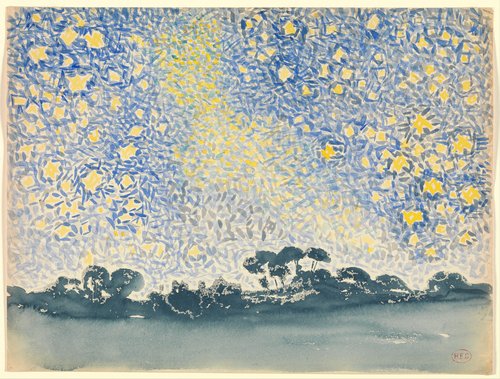 Landscape with stars (Henri-Edmond Cross) | Giunti Scuola Landscape with stars (Henri-Edmond Cross) | Giunti Scuola