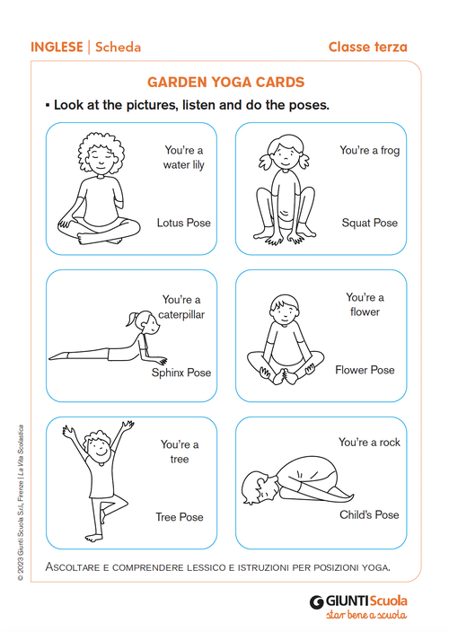 Garden Yoga cards | Giunti Scuola Garden Yoga cards | Giunti Scuola