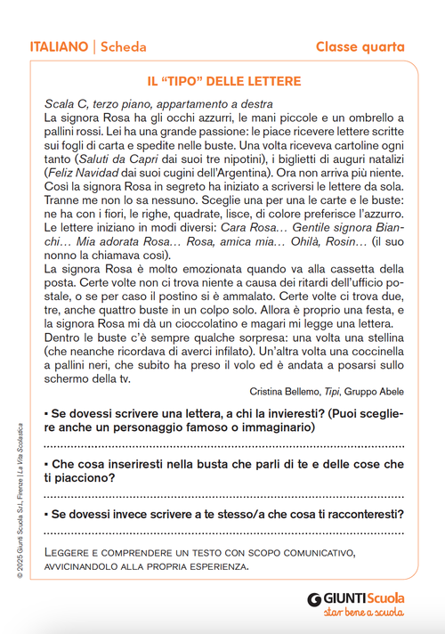 Il “tipo” delle lettere | Giunti Scuola