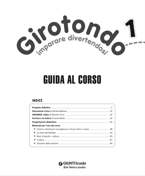Guida al corso: Girotondo 1 | Giunti Scuola